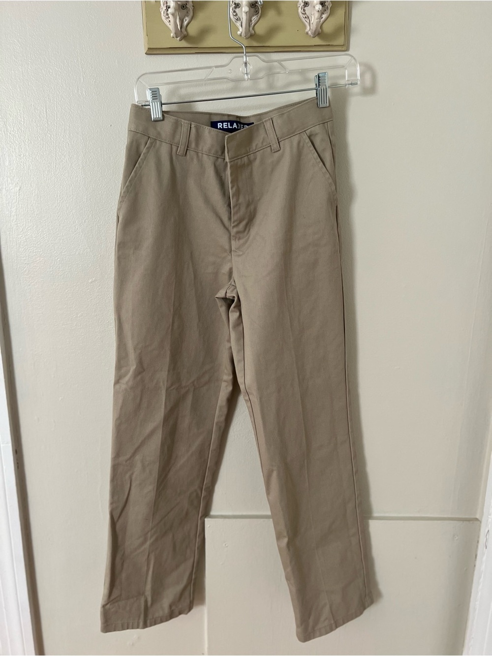 Relaxed Boys' Tan Dress Chinos